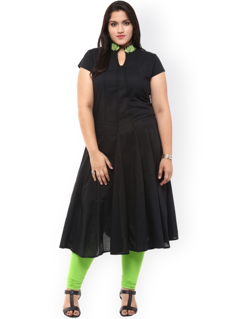 

Love More Black Anarkali Kurta