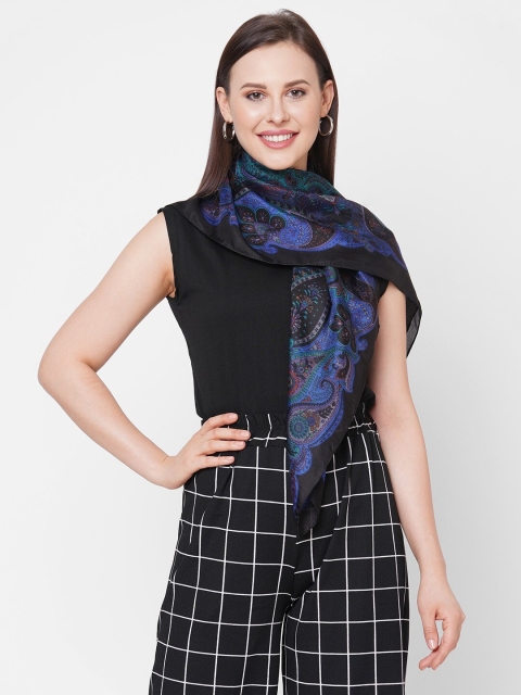 

Get Wrapped Women Multicoloured Printed Silk Scarf, Multi