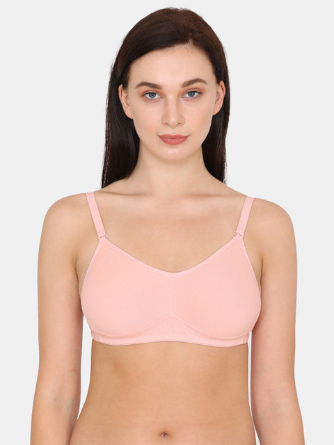 

Zivame Solid Non-Wired Non Padded T-shirt Bra ZI10TACOREAPINK, Pink