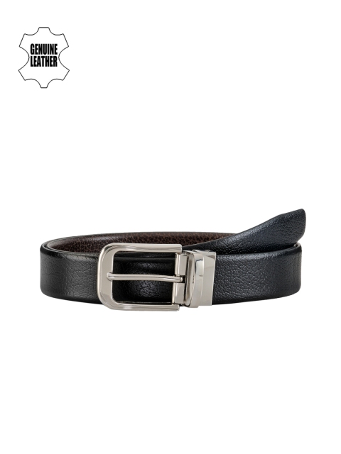 

TKWD Leathers Men Black & Brown Reversible Genuine Leather Belt