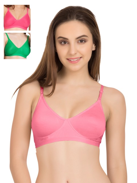 

Tweens Pack of 3 Full-Coverage T-shirt Bras 265, Pink