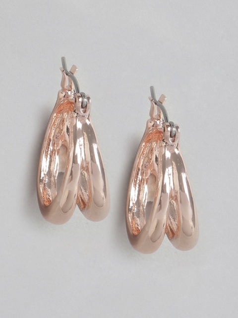 

Forever New Rose Gold-Plated Circular Hoop Earrings