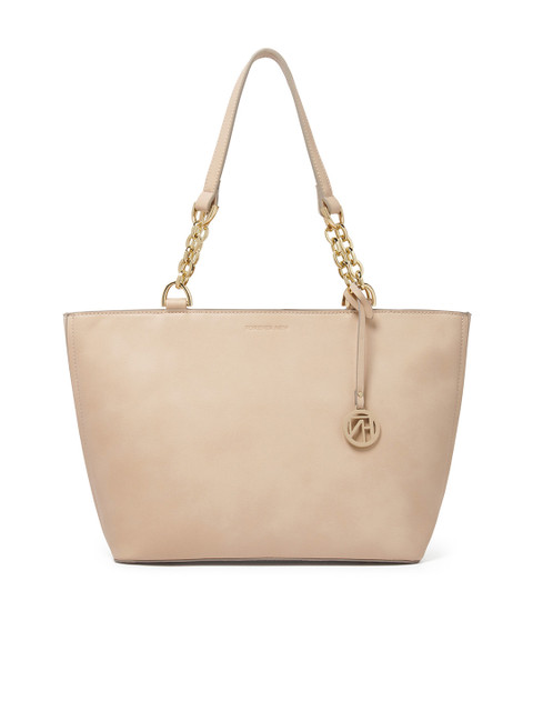 

Forever New Peach-Coloured Solid Tote Bag