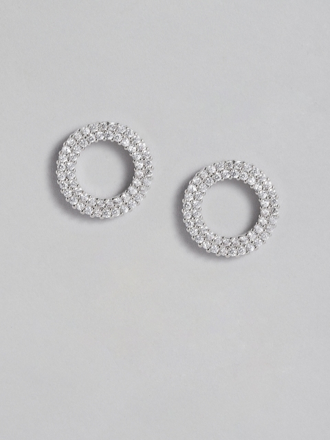 

Forever New Silver-Plated CZ Circular Studs