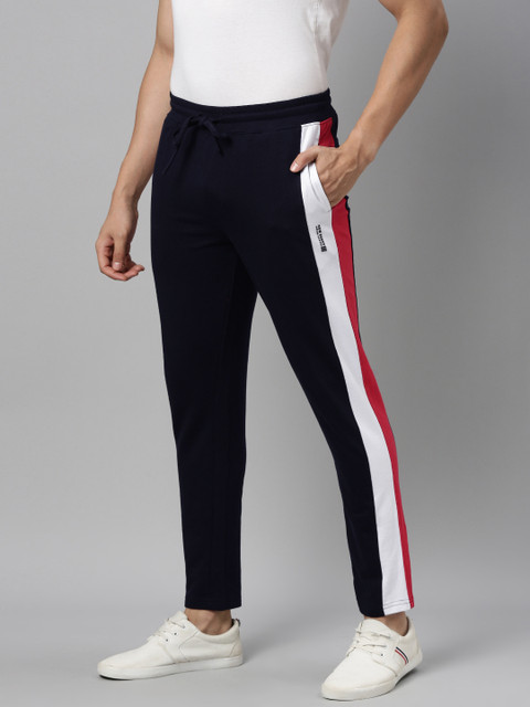 

The Indian Garage Co Men Navy Blue Solid Slim Fit Track Pants