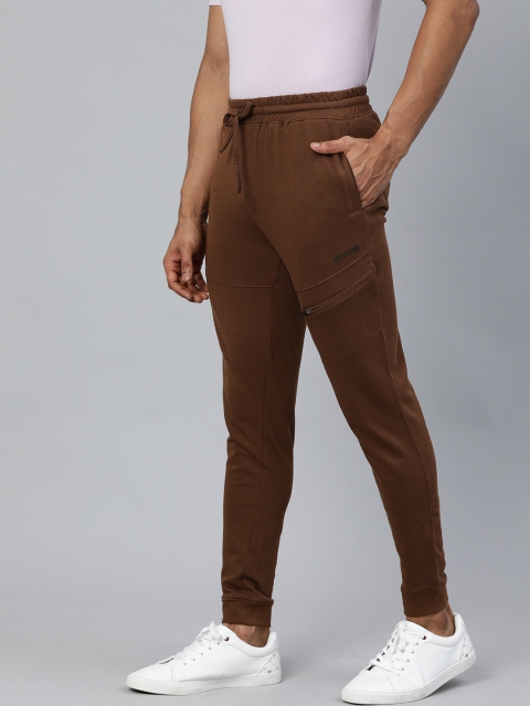 

The Indian Garage Co Men Brown Solid Regular Fit Joggers