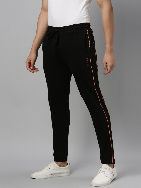 

The Indian Garage Co Men Black Solid Slim Fit Track Pants