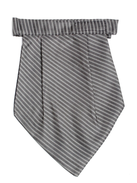 

Alvaro Castagnino Grey & White Striped Cravat