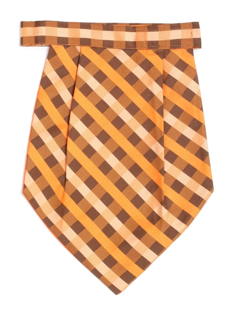 

Alvaro Castagnino Orange & Brown Checked Cravat