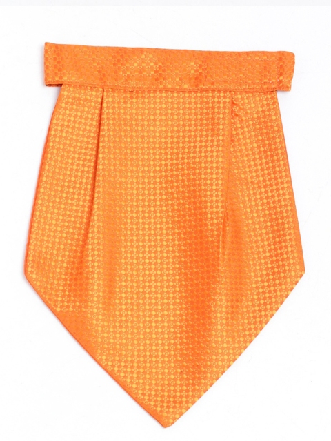 

Alvaro Castagnino Orange Woven Design Cravat