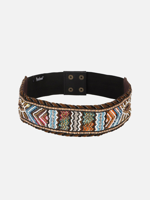 

Anekaant Women Multicoloured Embellished Belt, Multi