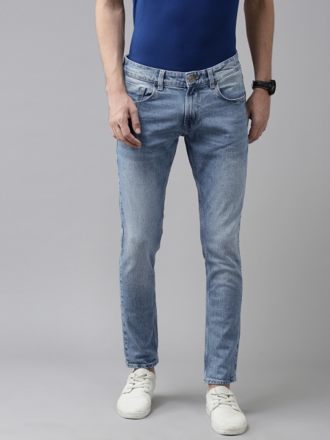 

SPYKAR Men Blue Super Skinny Fit Low-Rise Heavy Fade Stretchable Jeans