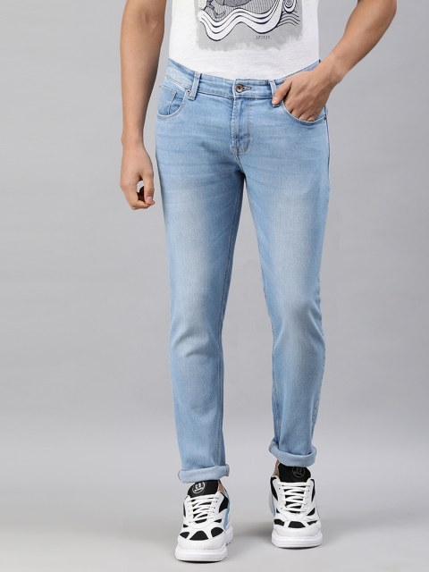 

SPYKAR Men Blue Skinny Fit Low-Rise Heavy Fade Stretchable Jeans