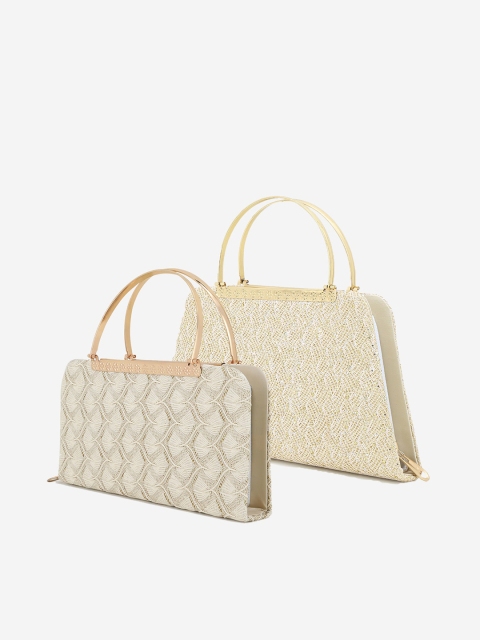 

Element Cart Set of 2 Gold-Toned Printed Clutches