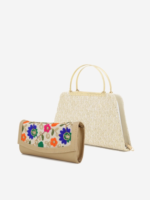 

Element Cart Set Of 2 Embellished Clutch, Gold