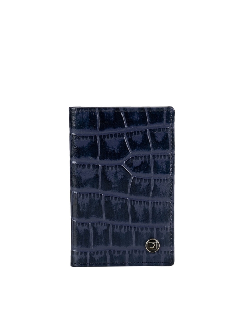 

Da Milano Unisex Patriot Blue Textured Card Holder