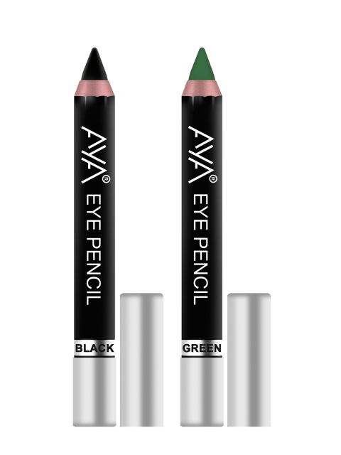 

AYA Set of 2 Eye Liner Kajal (Black and Green) - 2.8g each