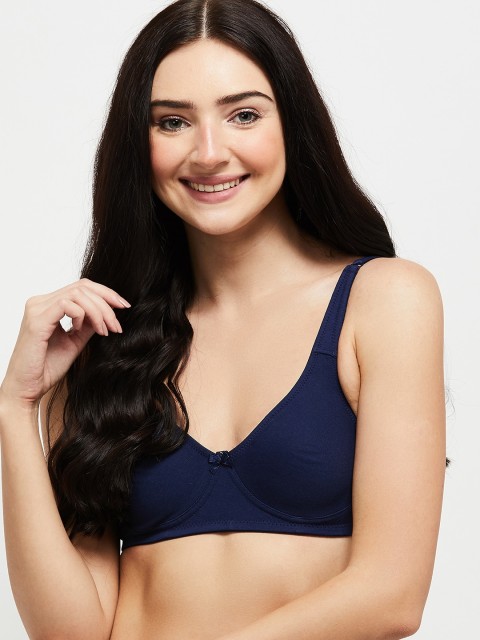 

max Navy Blue Solid Non-Wired Non Padded Everyday Bra SU21SCB07BLUE