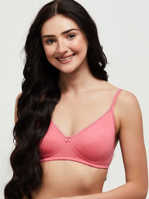 

max Pink Solid Non-Wired Non Padded Everyday Bra
