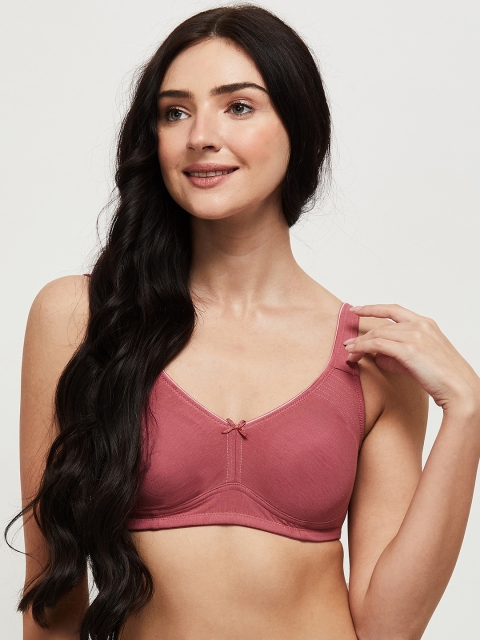 

max Mauve Solid Non-Wired Lightly Padded Everyday Bra SU21SCB08AMAUVE