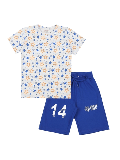

RAINE AND JAINE Boys Multicoloured Printed T-shirt with Capris, Multi