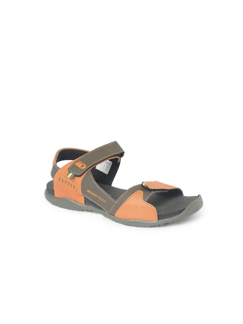 

ID Men Orange & Grey Comfort Sandals
