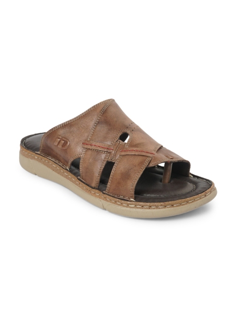 

ID Men Brown Leather Comfort Sandals
