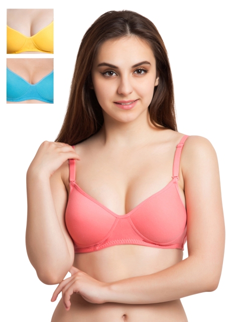 

Tweens Pack of 3 Medium-Coverage T-shirt Bras 1301, Blue