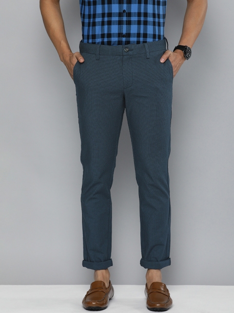 

Indian Terrain Men Blue Brooklyn Slim Fit Trousers