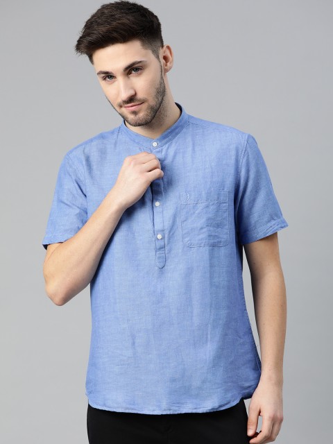 

Indian Terrain Men Blue Slim Fit Casual Shirt
