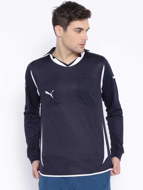 

PUMA Navy Polyester T-shirt, Navy blue