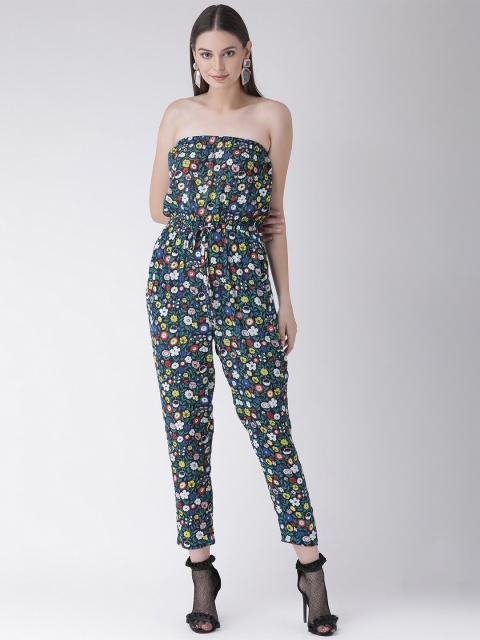 

Texco Women Green & White Printed Basic Jumpsuit