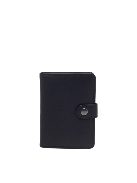 

MERECER MELHOR Unisex Black Solid Leather Card Holder