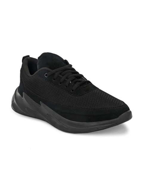 

Mactree Men Black Mesh Running Shoes