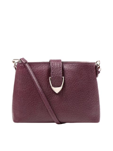 

Hidesign Purple Textured Sling Bag