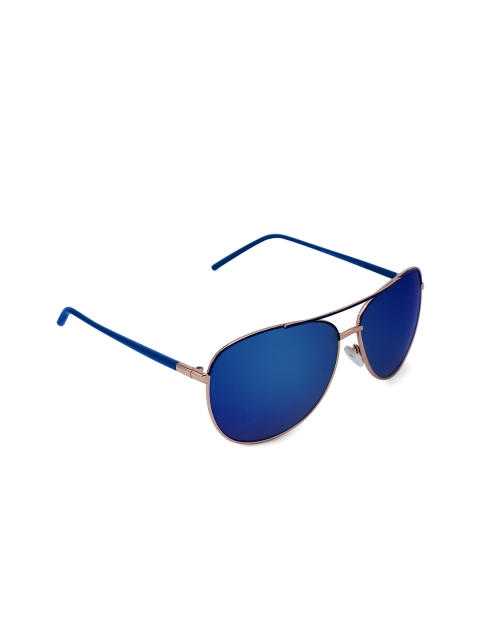 

Tom Martin Unisex Blue Lens & Blue Aviator UV Protected Sunglasses TM-1716SM-B-MBLU