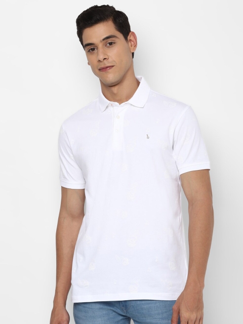 

SIMON CARTER LONDON Men White Solid Polo Collar T-shirt