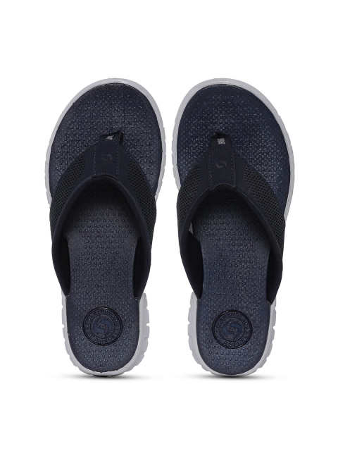 

Solethreads Men Navy Blue Solid Cole Shock Absorbent Thong Flip-Flops
