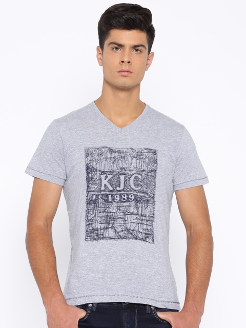 

Killer Grey Melange Printed T-shirt