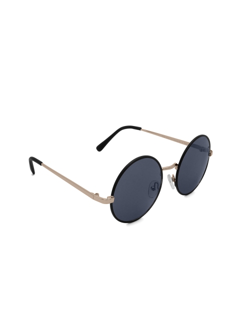

Tom Martin Unisex Black Lens & Black Round Sunglasses with UV Protected Lens TM-1677SM-A