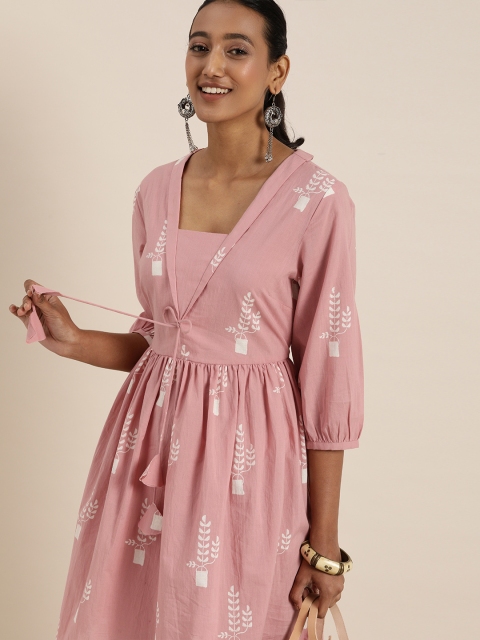

Taavi Pink Wild Tribe Printed Sustainable Dress