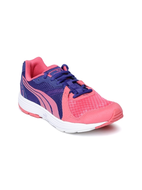

PUMA Women Pink & Blue Descendant v2 Running Shoes