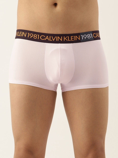 

Calvin Klein Underwear Men Pink Solid Trunks NB20957JX