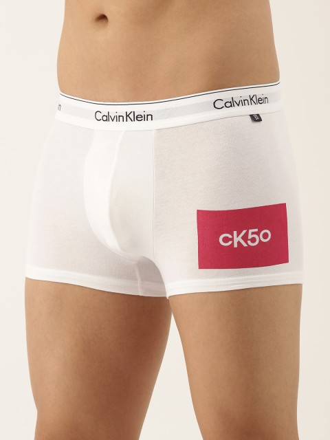 

Calvin Klein Underwear Men Grey Printed Trunks NB2514100, White