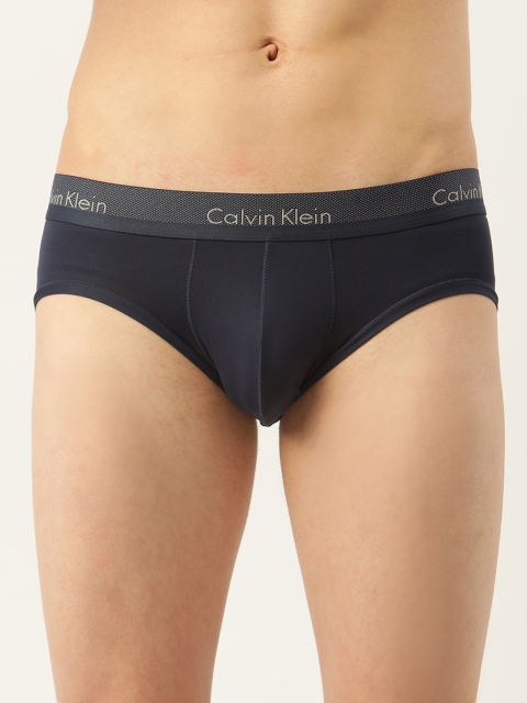 

Calvin Klein Underwear Men Blue Solid Brief NEW-NB1496-8SB-8SB, Navy blue