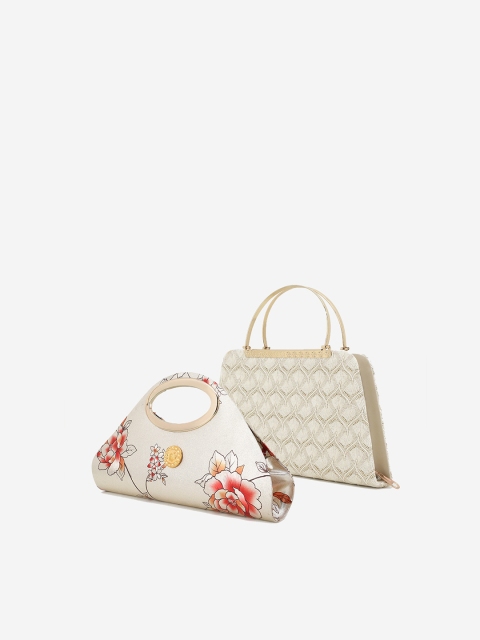 

Element Cart Set Of 2 Embellished Purse Clutch, Beige
