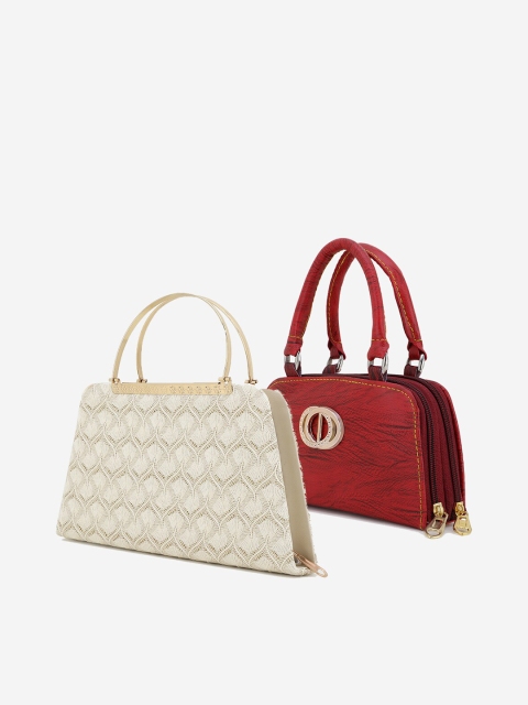 

Element Cart Set Of 2 Embellished Purse Clutch, Beige