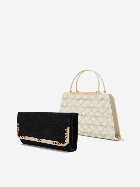

Element Cart Pack Of 2 Textured Purse Clutches, Beige
