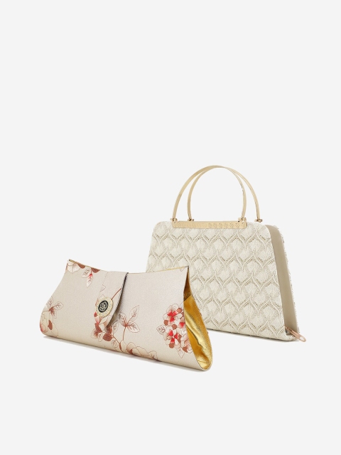 

Element Cart Set of 2 Beige Printed Purse Clutches