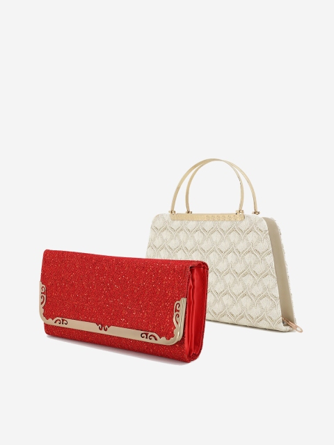 

Element Cart Set Of 2 Embellished Purse Clutch, Red